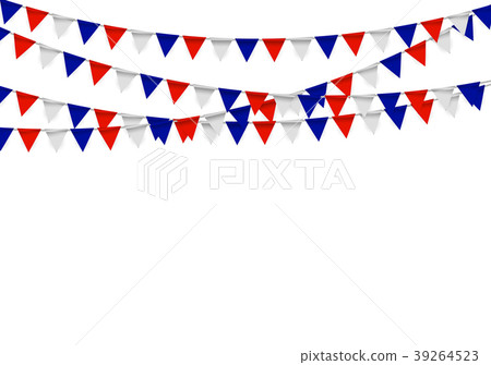 Party Background with Flags Vector Illustration 39264523