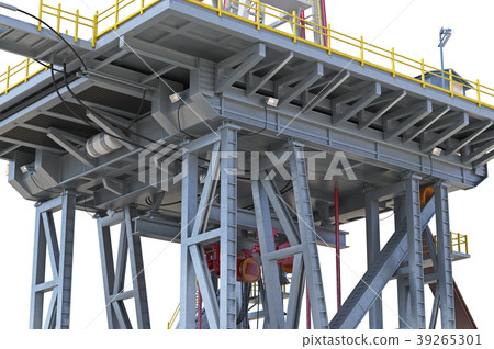 Land rig metal oil platform, close view Land rig metal oil platform, close view 39265301