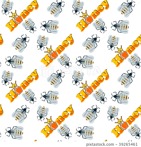 Honey bee healthy delicious natural seamless 39265461