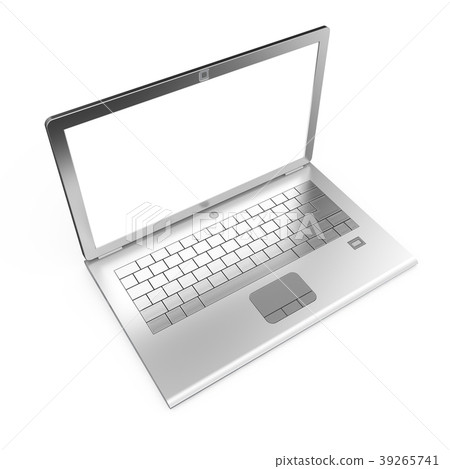 Laptop isolated 3d rendering Laptop isolated 3d rendering 39265741
