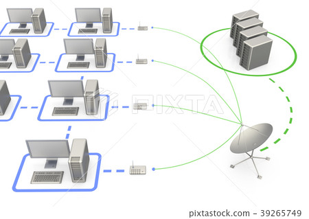 Satellite communication graphic background 3d 39265749
