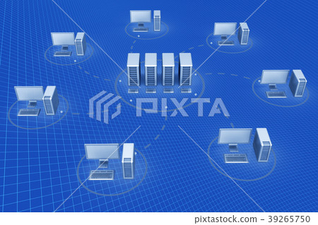 Web to server connection 3d rendering Web to server connection 3d rendering 39265750