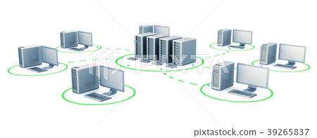 Digital servers graphic background 3d rendering 39265837