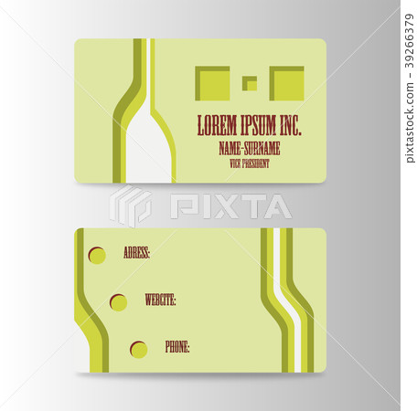 Modern business card template Modern business card template 39266379
