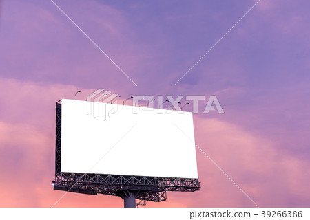 Blank big billboard for outdoor advertising Blank big billboard for outdoor advertising 39266386