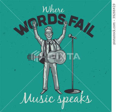 T-shirt or poster design. T-shirt or poster design. 39266419