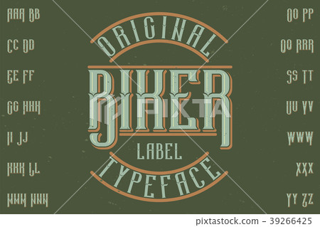 Original label typeface Original label typeface 39266425