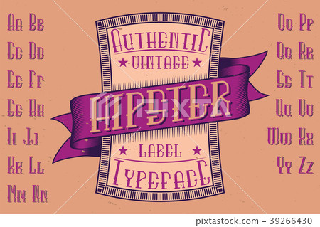Original label typeface Original label typeface 39266430