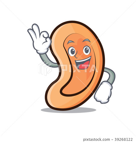 Okay Ear character cartoon style 39268122