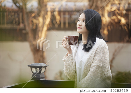 生活，年輕女性，韓國人 39268419