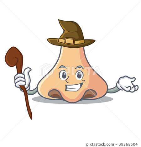 Witch nose mascot cartoon style Witch nose mascot cartoon style 39268504