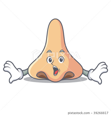 Surprised nose mascot cartoon style Surprised nose mascot cartoon style 39268817