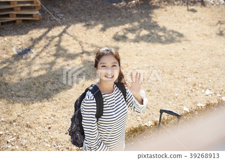 生活，年輕女性，韓國人 39268913