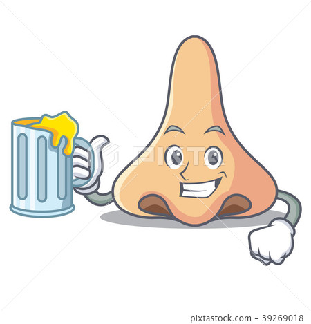 With juice nose mascot cartoon style With juice nose mascot cartoon style 39269018