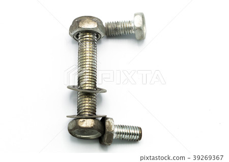 English alphabet of nut, isolated on white 39269367