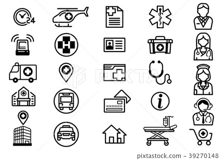 Contact a medical Services icon concept. Contact a medical Services icon concept. 39270148