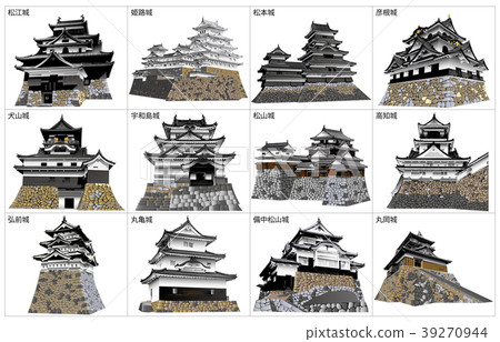 日本城堡現存塔 39270944