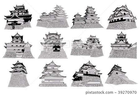 Japanese castle extant Tenmon silver 39270970