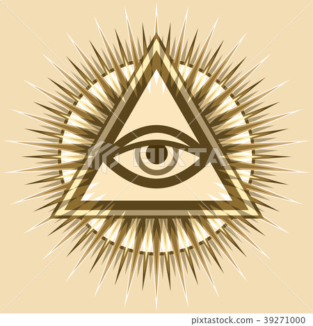 图库插图 all-seeing eye(the eye of providence)