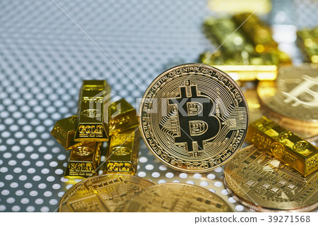 比特幣金幣虛擬貨幣金打孔金屬酷 比特幣金幣虛擬貨幣金打孔金屬酷 39271568