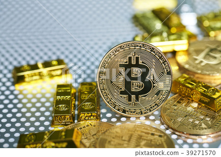比特幣金幣虛擬貨幣金打孔金屬酷 比特幣金幣虛擬貨幣金打孔金屬酷 39271570