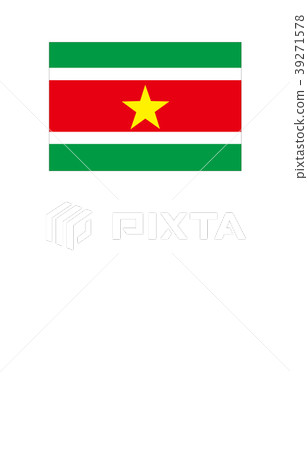 Flag of the world Suriname 39271578