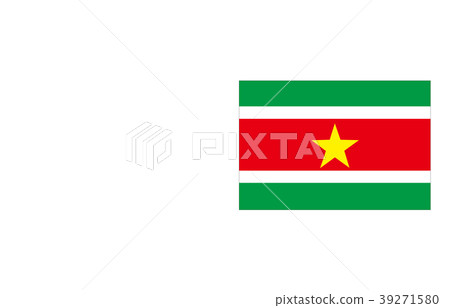 Flag of the world Suriname 39271580