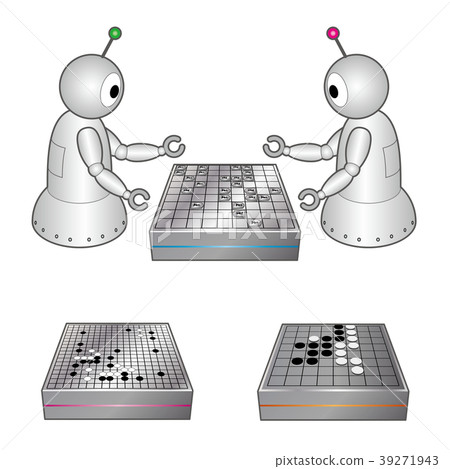 指向Shogi的兩個機器人 指向Shogi的兩個機器人 39271943