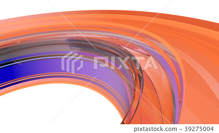 Curvy Abstract Background. 3d illustration 39275004