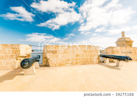 Canons of Saint Angelo Fort in Birgu , Malta Canons of Saint Angelo Fort in Birgu , Malta 39275188