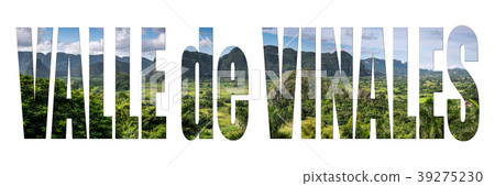 Valle de Vinales, Cuba letter isolated with image 39275230