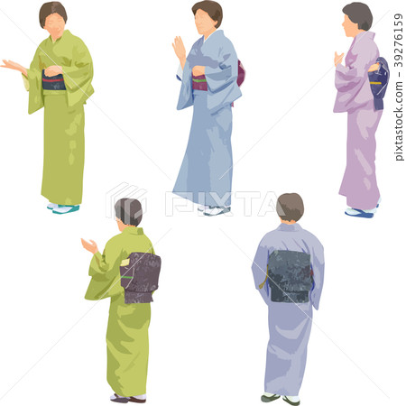 Whole body person illustration _ senior Whole body person illustration _ senior 39276159