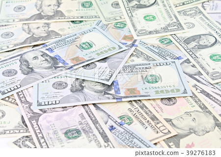 American Dollars cash money on white background 39276183