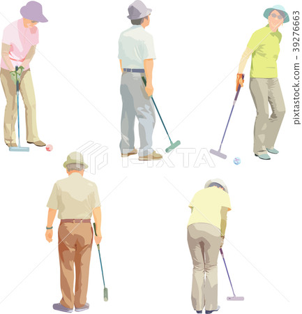 Whole body illustration _ gate ball 39276663