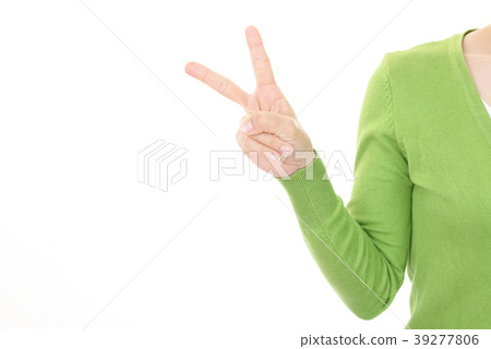 Women making numbers with hands 2 Women making numbers with hands 2 39277806