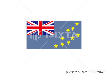 Flag of the world Tuvalu 39279679