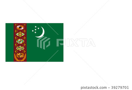 世界國旗土庫曼斯坦 39279701