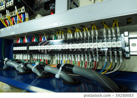 Automatic control panel assembly, external wire terminal block processing Automatic control panel assembly, external wire terminal block processing 39280083