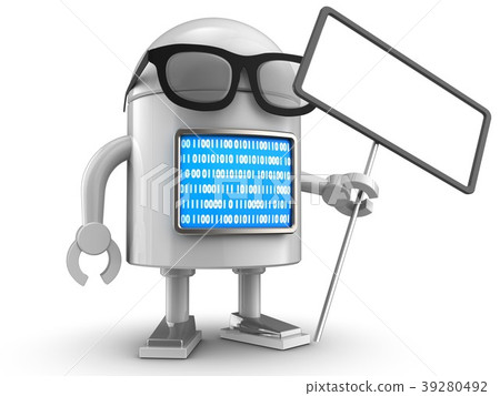 3d droid over white 39280492