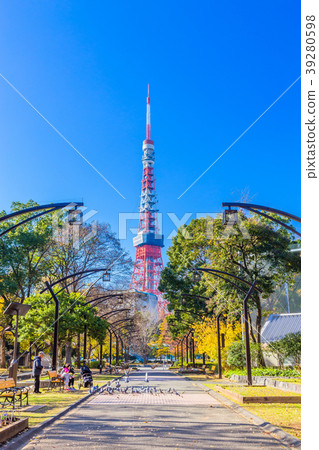 東京芝公園在秋天 東京芝公園在秋天 39280598
