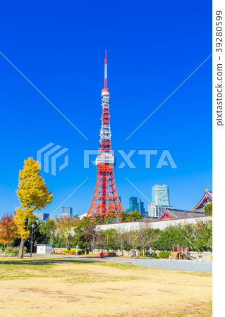 東京芝公園在秋天 東京芝公園在秋天 39280599