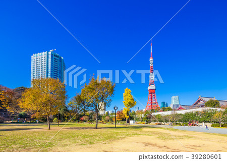 東京芝公園在秋天 39280601