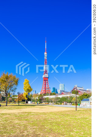 東京芝公園在秋天 東京芝公園在秋天 39280610