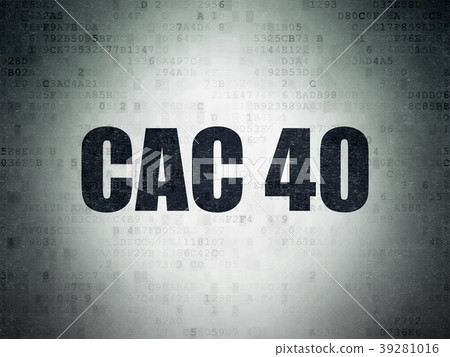 Stock market indexes concept: CAC 40 on Digital 39281016