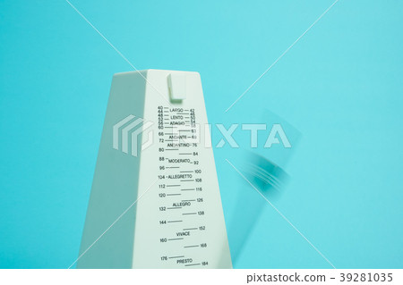 節拍器節奏，音樂（音樂），節奏等的圖像淺藍色背景 39281035