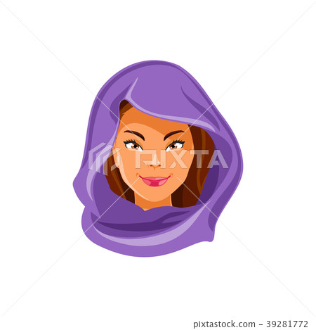 Arab girl vector Arab girl vector 39281772