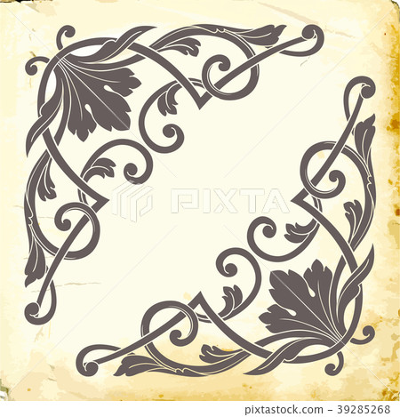 Vector baroque of vintage elements for design.  39285268