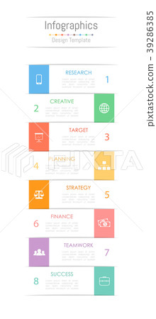 Infographic design elements with 8 options. Infographic design elements with 8 options. 39286385