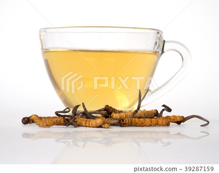 mushroom cordyceps  this a herbs. With a glass  39287159