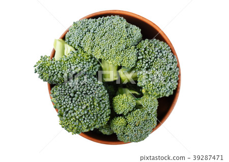broccoli in a plate isolated broccoli in a plate isolated 39287471